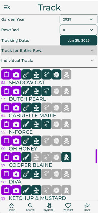 Dahlia Wizard Search Page